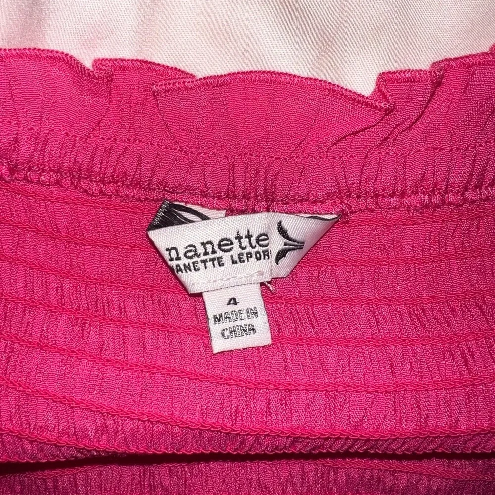 Nanette Lepore Pink Ruffled Garment - Picture 3 of 3